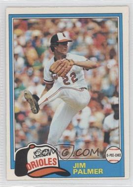 1981 O-Pee-Chee - [Base] - White Back #210 - Jim Palmer