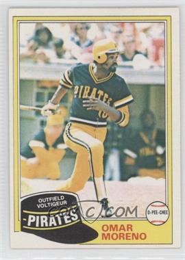 1981 O-Pee-Chee - [Base] - White Back #213 - Omar Moreno