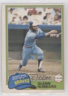 1981 O-Pee-Chee - [Base] - White Back #247 - Glenn Hubbard