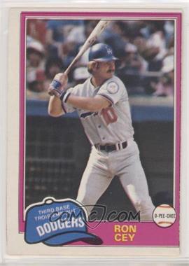 1981 O-Pee-Chee - [Base] - White Back #260 - Ron Cey