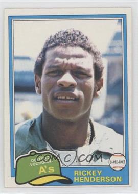 1981 O-Pee-Chee - [Base] - White Back #261 - Rickey Henderson