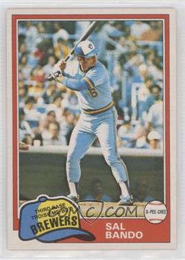 1981 O-Pee-Chee - [Base] - White Back #276 - Sal Bando