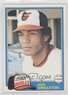 1981 O-Pee-Chee - [Base] - White Back #281 - Ken Singleton