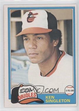 1981 O-Pee-Chee - [Base] - White Back #281 - Ken Singleton