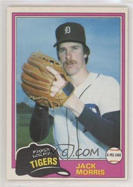 1981 O-Pee-Chee - [Base] - White Back #284 - Jack Morris