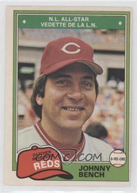 1981 O-Pee-Chee - [Base] - White Back #286 - Johnny Bench