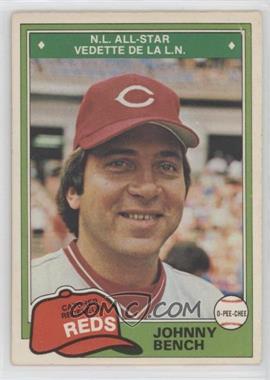 1981 O-Pee-Chee - [Base] - White Back #286 - Johnny Bench