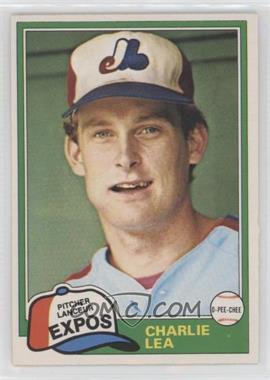 1981 O-Pee-Chee - [Base] - White Back #293 - Charlie Lea [EX to NM]