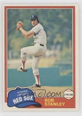 1981 O-Pee-Chee - [Base] - White Back #296 - Bob Stanley