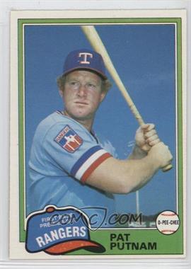 1981 O-Pee-Chee - [Base] - White Back #302 - Pat Putnam