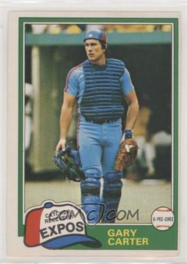 1981 O-Pee-Chee - [Base] - White Back #6 - Gary Carter