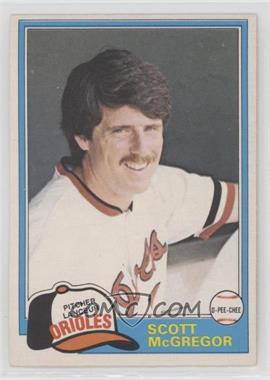 1981 O-Pee-Chee - [Base] - White Back #65 - Scott McGregor