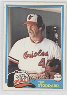 1981 O-Pee-Chee - [Base] - White Back #91 - Tim Stoddard