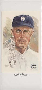 1981 Perez-Steele Hall of Fame Art Postcards - Fourth Series #93 - Sam Rice /10000 [Noted]