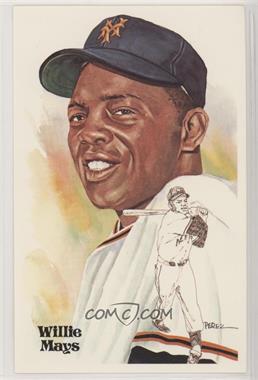 1981 Perez-Steele Hall of Fame Art Postcards - Sixth Series #168 - Willie Mays /10000 [EX to NM]