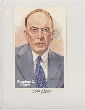 1981 Perez-Steele Hall of Fame Art Postcards - Sixth Series #B - Stephen G. Clark /10000