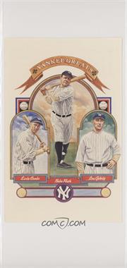 1981 Perez-Steele Yankee Greats Art Postcards - [Base] #_NoN - Earle Combs, Babe Ruth, Lou Gehrig /1000