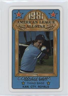 1981 Perma-Graphics/Topps Credit Cards - All-Stars #150-ASA8110 - George Brett