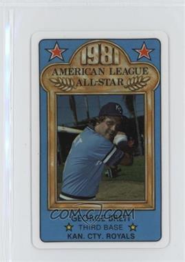 1981 Perma-Graphics/Topps Credit Cards - All-Stars #150-ASA8110 - George Brett [Good to VG‑EX]
