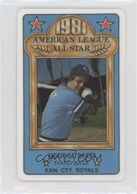 1981 Perma-Graphics/Topps Credit Cards - All-Stars #150-ASA8110 - George Brett