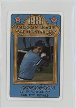 1981 Perma-Graphics/Topps Credit Cards - All-Stars #150-ASA8110 - George Brett