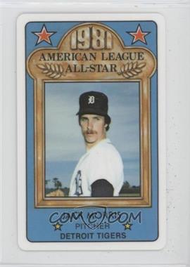 1981 Perma-Graphics/Topps Credit Cards - All-Stars #150-ASA8115 - Jack Morris