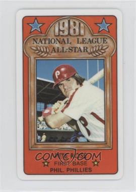 1981 Perma-Graphics/Topps Credit Cards - All-Stars #150-ASN8107 - Pete Rose