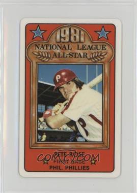 1981 Perma-Graphics/Topps Credit Cards - All-Stars #150-ASN8107 - Pete Rose