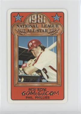 1981 Perma-Graphics/Topps Credit Cards - All-Stars #150-ASN8107 - Pete Rose [EX to NM]