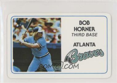 1981 Perma-Graphics/Topps Credit Cards - [Base] #006 - Bob Horner