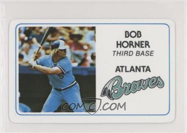 1981 Perma-Graphics/Topps Credit Cards - [Base] #006 - Bob Horner