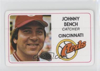 1981 Perma-Graphics/Topps Credit Cards - [Base] #125-001 - Johnny Bench