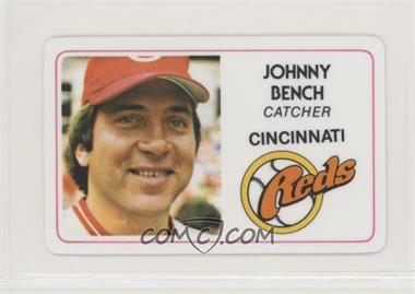 1981 Perma-Graphics/Topps Credit Cards - [Base] #125-001 - Johnny Bench