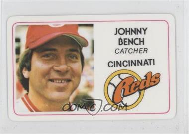 1981 Perma-Graphics/Topps Credit Cards - [Base] #125-001 - Johnny Bench [EX to NM]