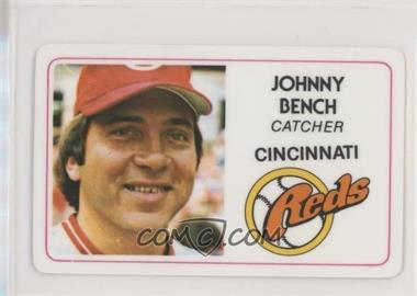 1981 Perma-Graphics/Topps Credit Cards - [Base] #125-001 - Johnny Bench