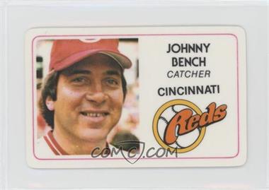 1981 Perma-Graphics/Topps Credit Cards - [Base] #125-001 - Johnny Bench [EX to NM]