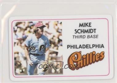 1981 Perma-Graphics/Topps Credit Cards - [Base] #125-002 - Mike Schmidt