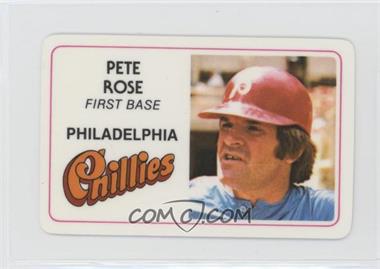 1981 Perma-Graphics/Topps Credit Cards - [Base] #125-005 - Pete Rose [Good to VG‑EX]