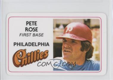 1981 Perma-Graphics/Topps Credit Cards - [Base] #125-005 - Pete Rose [Noted]