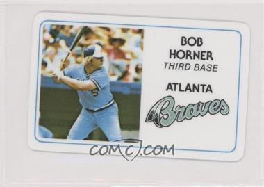 1981 Perma-Graphics/Topps Credit Cards - [Base] #125-006 - Bob Horner [Good to VG‑EX]