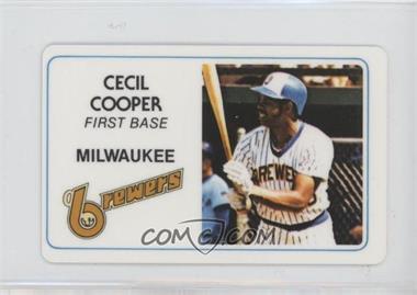 1981 Perma-Graphics/Topps Credit Cards - [Base] #125-015 - Cecil Cooper [EX to NM]