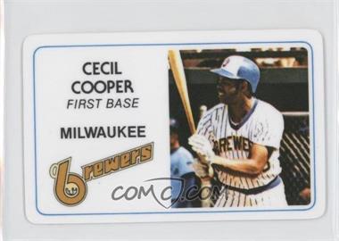 1981 Perma-Graphics/Topps Credit Cards - [Base] #125-015 - Cecil Cooper