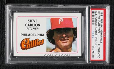 1981 Perma-Graphics/Topps Credit Cards - [Base] #125-016 - Steve Carlton [PSA Authentic]