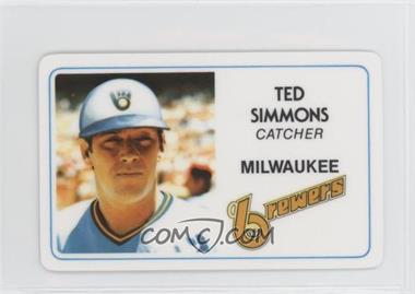 1981 Perma-Graphics/Topps Credit Cards - [Base] #125-017 - Ted Simmons