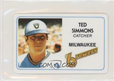 1981 Perma-Graphics/Topps Credit Cards - [Base] #125-017 - Ted Simmons