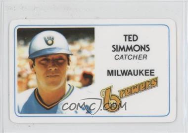 1981 Perma-Graphics/Topps Credit Cards - [Base] #125-017 - Ted Simmons