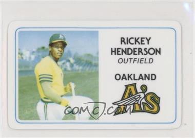 1981 Perma-Graphics/Topps Credit Cards - [Base] #125-019 - Rickey Henderson [EX to NM]