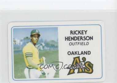 1981 Perma-Graphics/Topps Credit Cards - [Base] #125-019 - Rickey Henderson [EX to NM]