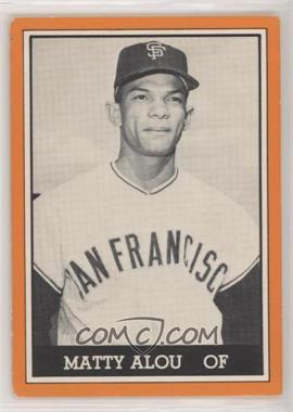 1981 TCMA 1962 San Francisco Giants National League Champions - [Base] - Black and White Orange Border #1981-015 - Matty Alou [EX to NM]