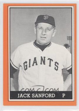 1981 TCMA 1962 San Francisco Giants National League Champions - [Base] - Black and White Orange Border #1981-029 - Jack Sanford